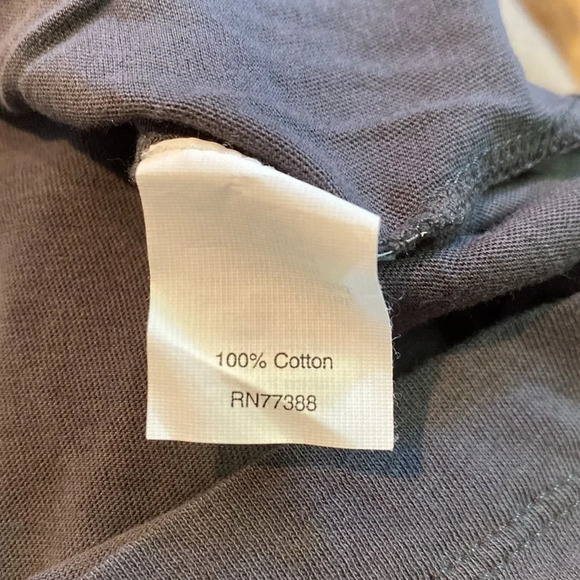 J Crew Medium Asymmetrical T Shirt Floral Ruffle Details on Swoop Neckline - Picture 6 of 6